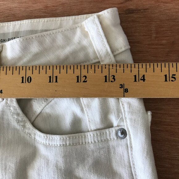 Pilcro and the Letterpress Legging Skinny Jeans Women 27 White Mid Rise Stretch - Picture 11 of 14